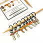 Makers Mushrooms Enamel Stitch Marker Set