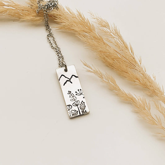 Wildflowers Dancing Necklace - Silver