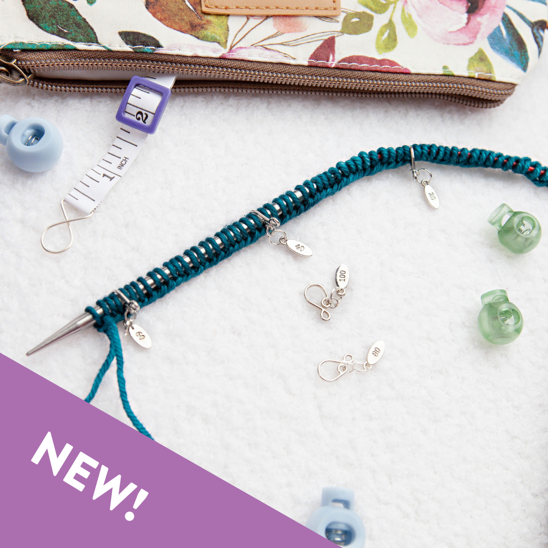 Cast On Counting Stitch Markers — Count by 20s: Base Set (20–100)