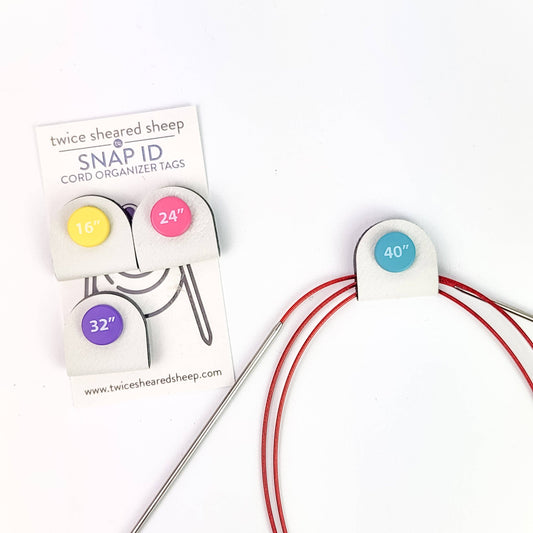 Snap ID Cord Organizer Tags - Standard Number Sizing: Numbered