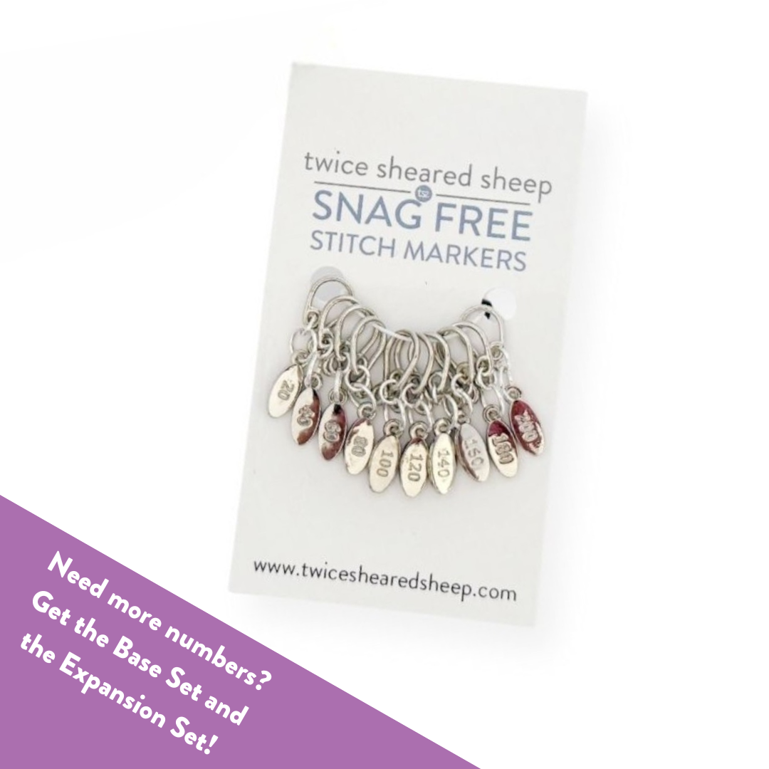 Cast On Counting Stitch Markers — Expansion Set (120–200)