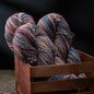 Hand-Painted Organic Merino Wool Yarn – Fingering Weight Skein