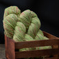 Hand-Painted Organic Merino Wool Yarn – Fingering Weight Skein