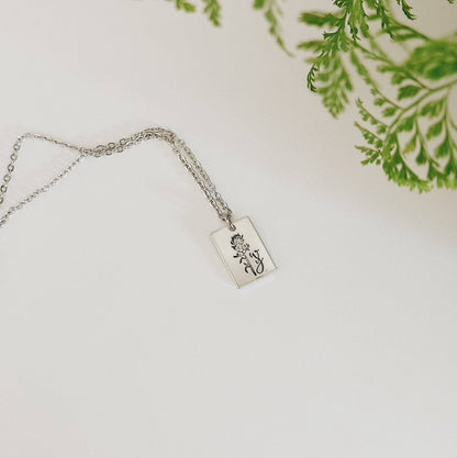 Indian Paintbrush Wyoming Necklace – Silver