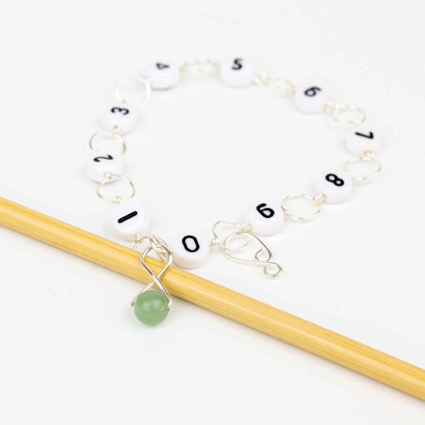 Green Aventurine Circle Row Counter
