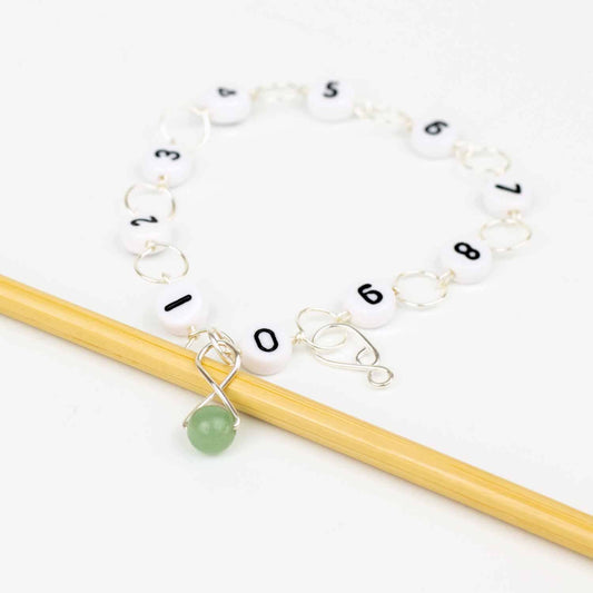 Green Aventurine Circle Row Counter