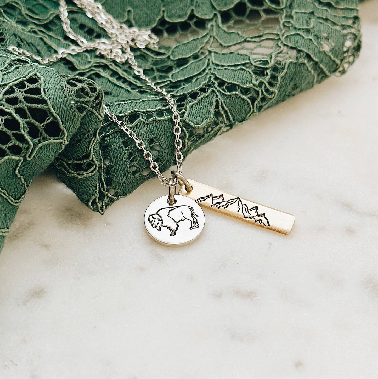 Bison Range Necklace: Copper