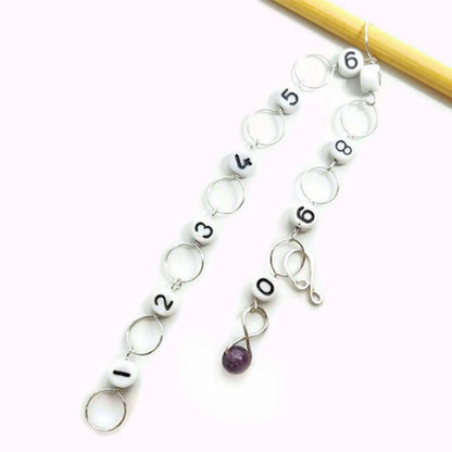 Amethyst Knitting Row Counter