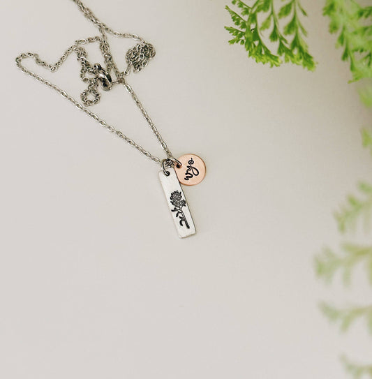 Indian Paintbrush Wyo Necklace
